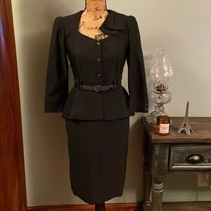 Vintage Stop Staring! Alicia Estrada black dress size 14.